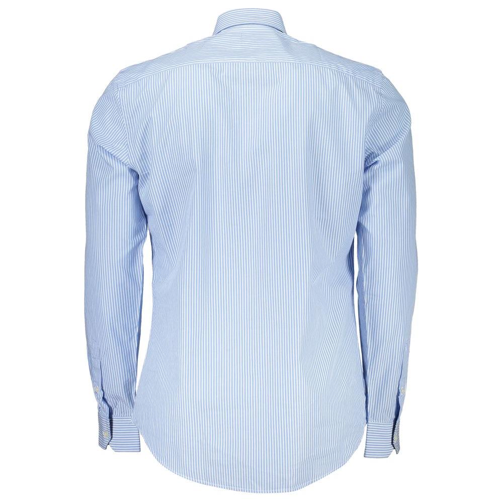 Harmont & Blaine Elegant Light Blue Striped Cotton Shirt