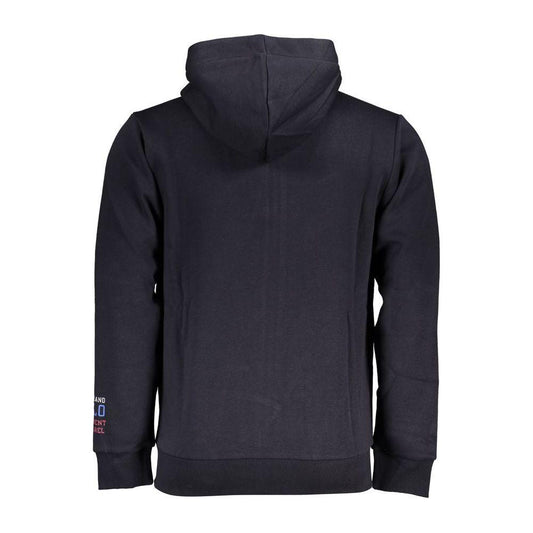 U.S. Grand Polo Grand Polo Blue Hooded Fleece Sweatshirt U.S. Grand Polo