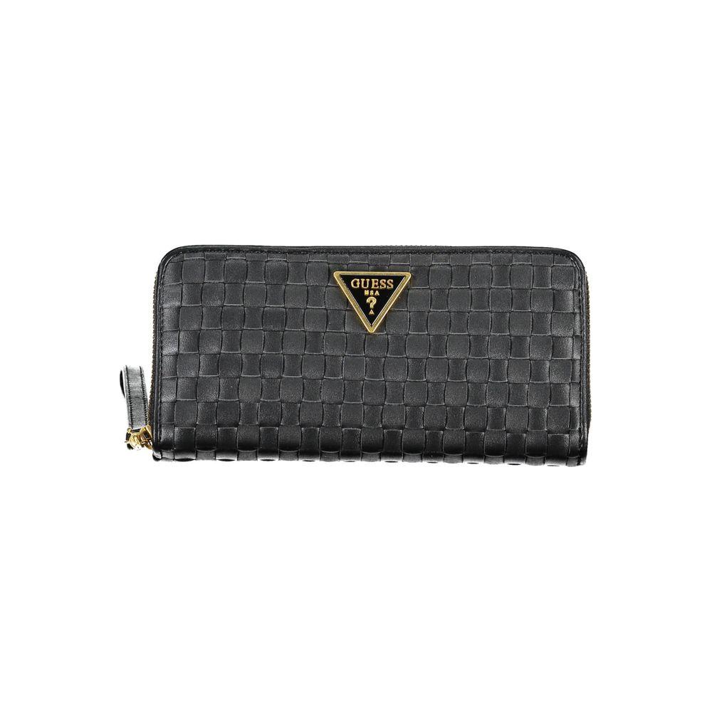 Guess Jeans Elegant Black Multi-Compartment Wallet Guess Jeans