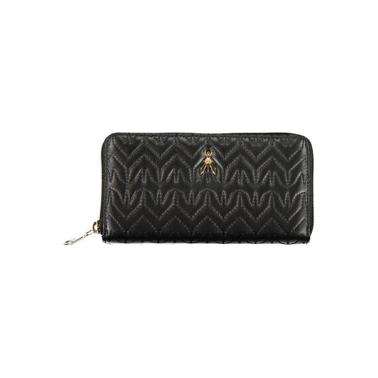 Patrizia Pepe Elegant Black Wallet with Contrasting Details Patrizia Pepe