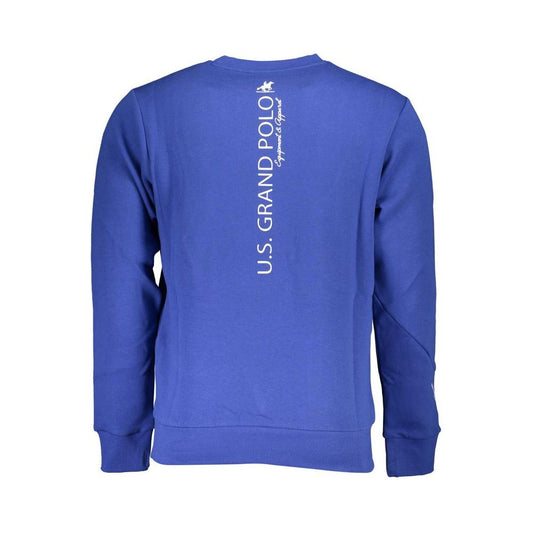 U.S. Grand Polo Classic Blue Crew Neck Sweatshirt U.S. Grand Polo