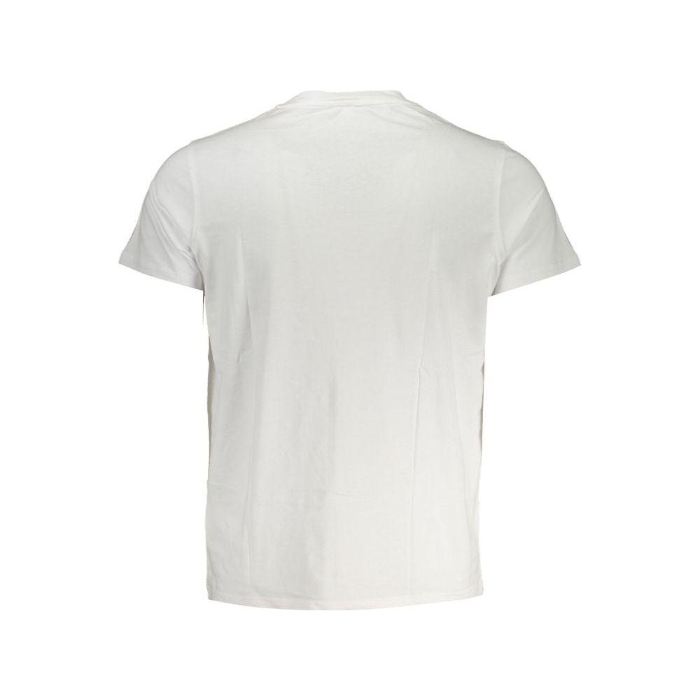 K-WAY Elegant White Cotton T-Shirt with Pocket Detail K-WAY