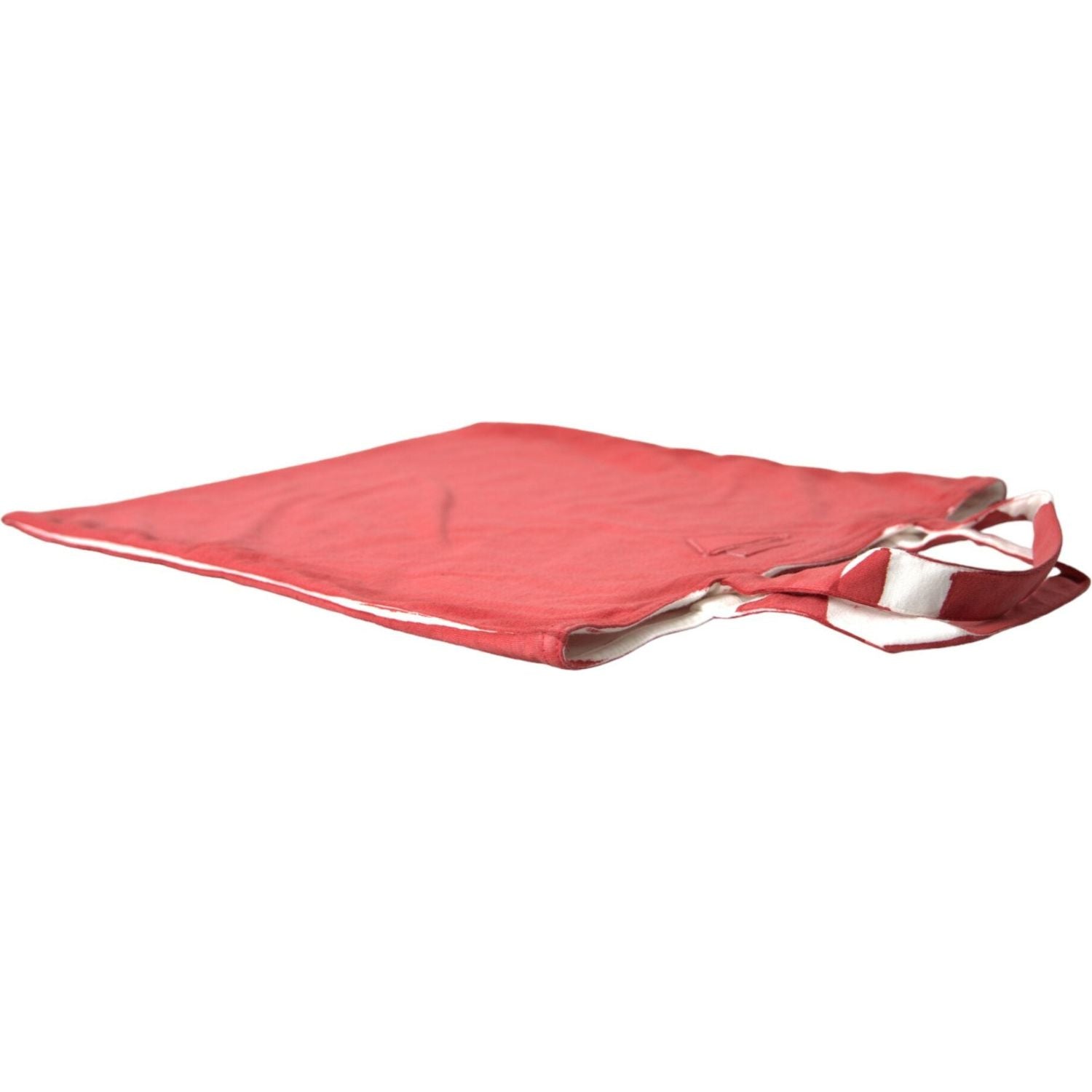 حقيبة برادا الأنيقة المصنوعة من القماش باللونين الأحمر والأبيض