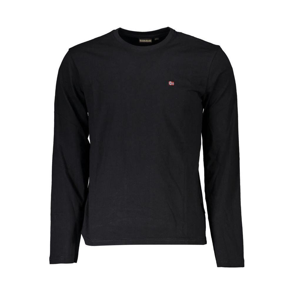 Napapijri Black Cotton T-Shirt Napapijri