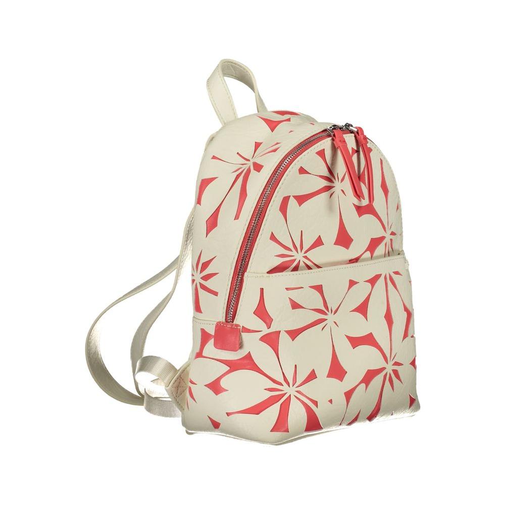 Desigual White Polyethylene Backpack Desigual