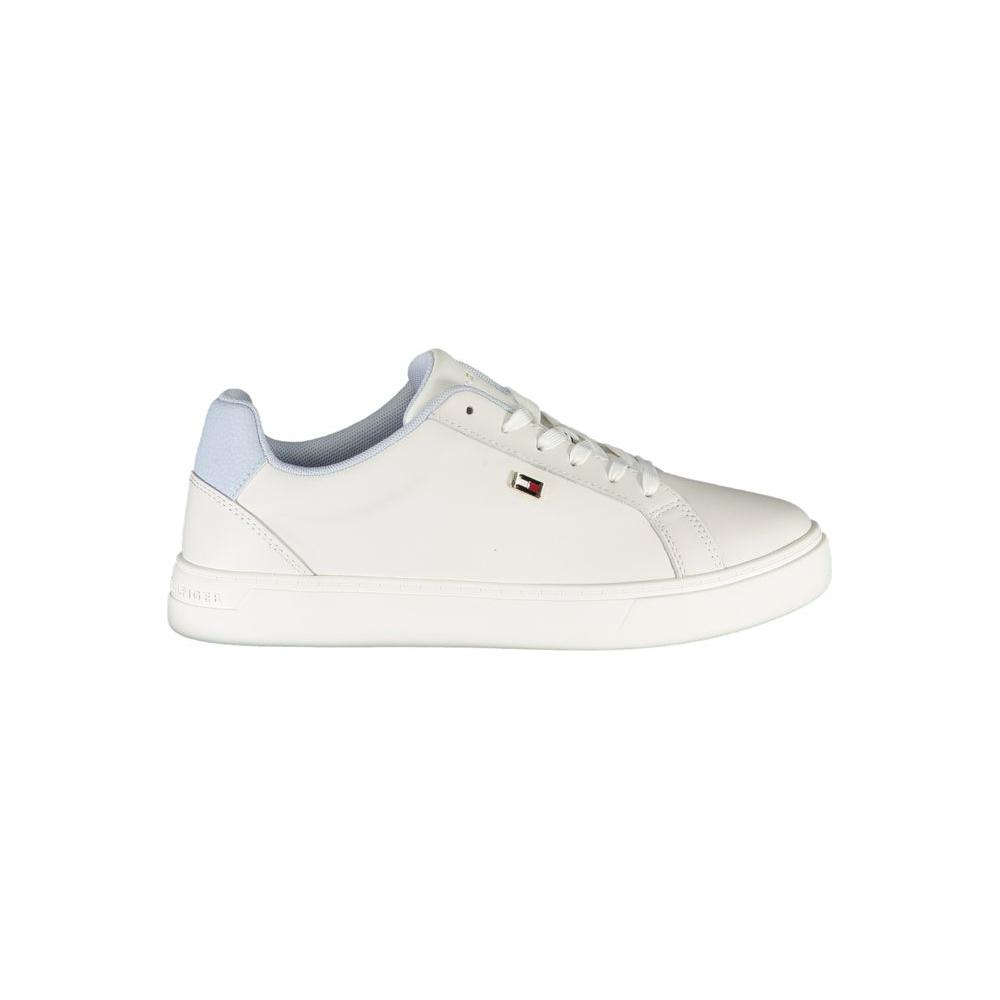 Tommy Hilfiger White Polyester Sneaker Tommy Hilfiger