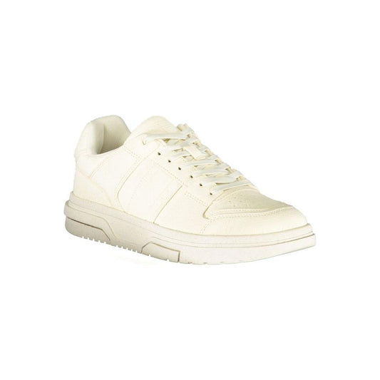 Tommy Hilfiger White Polyester Sneaker Tommy Hilfiger