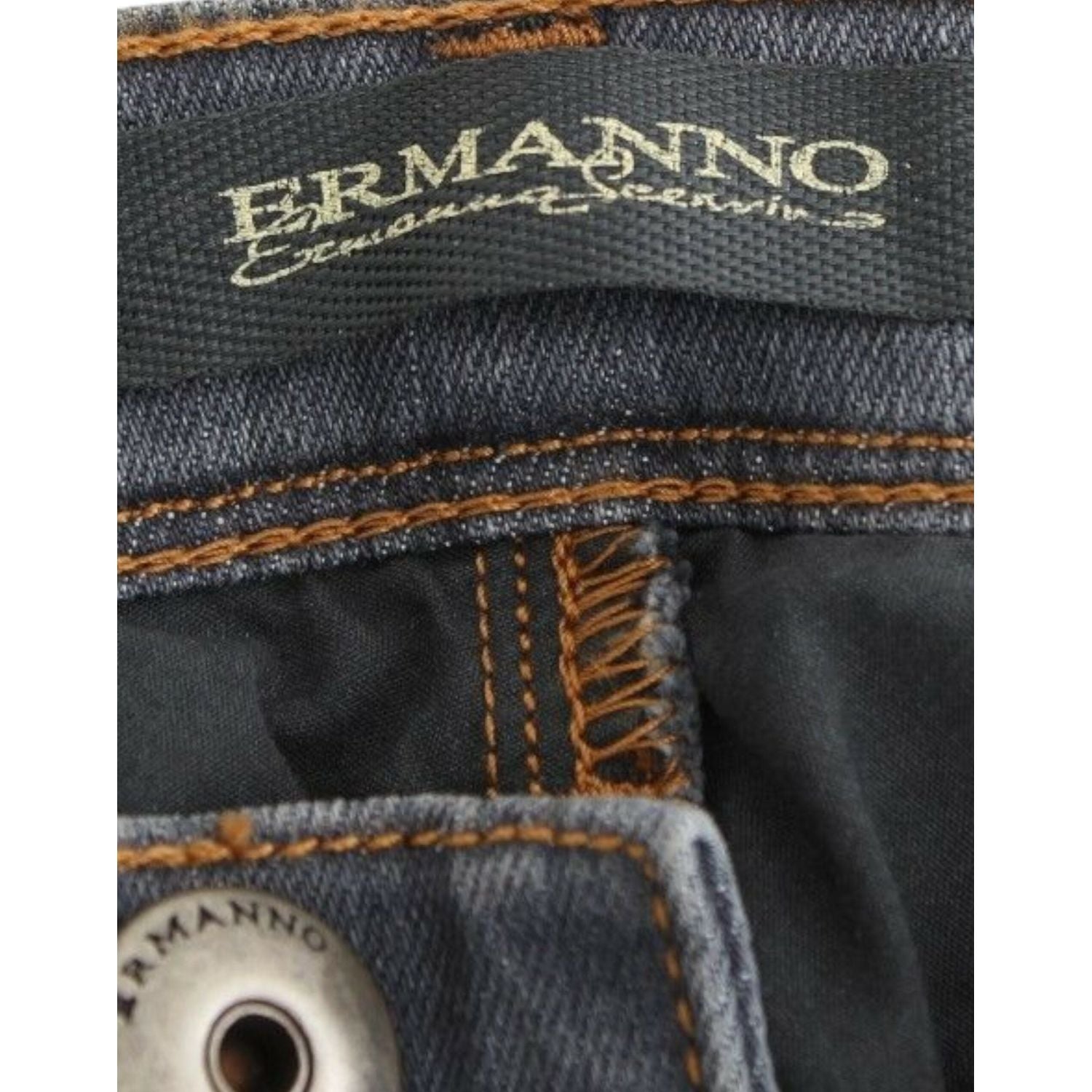بنطلون جينز ضيق أنيق باللون الرمادي من Ermanno Scervino