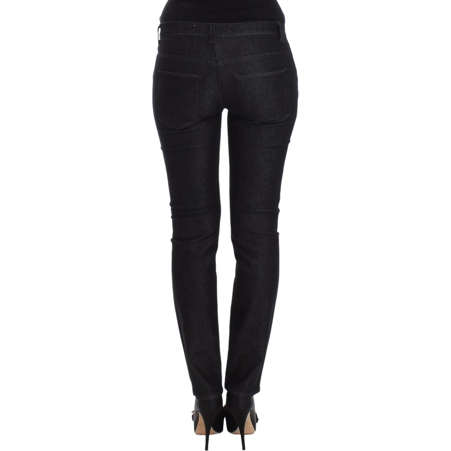 بنطلون جينز Ermanno Scervino Chic Black Skinny - أنيق وذو قصة ضيقة