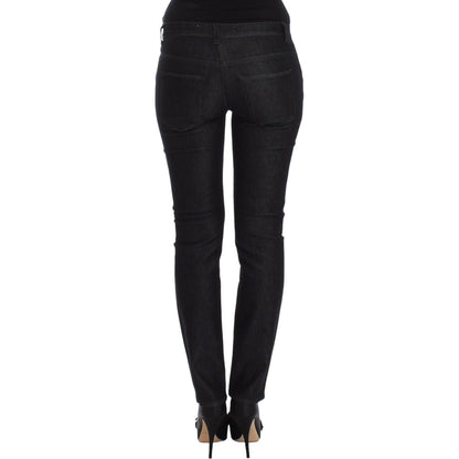 Ermanno Scervino Black Slim Jeans Denim Pants Skinny Leg Stretch