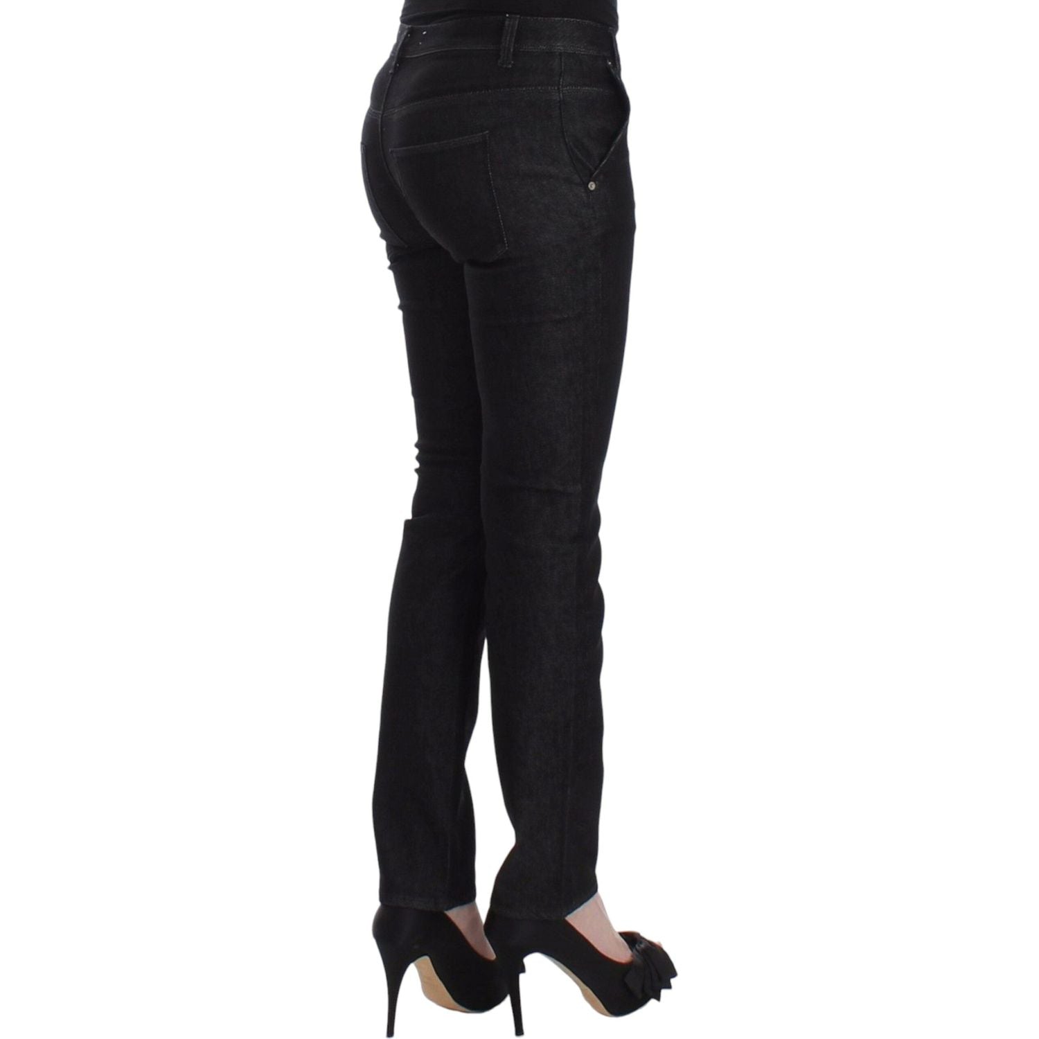 بنطلون جينز Ermanno Scervino Chic Black Skinny - أنيق وذو قصة ضيقة