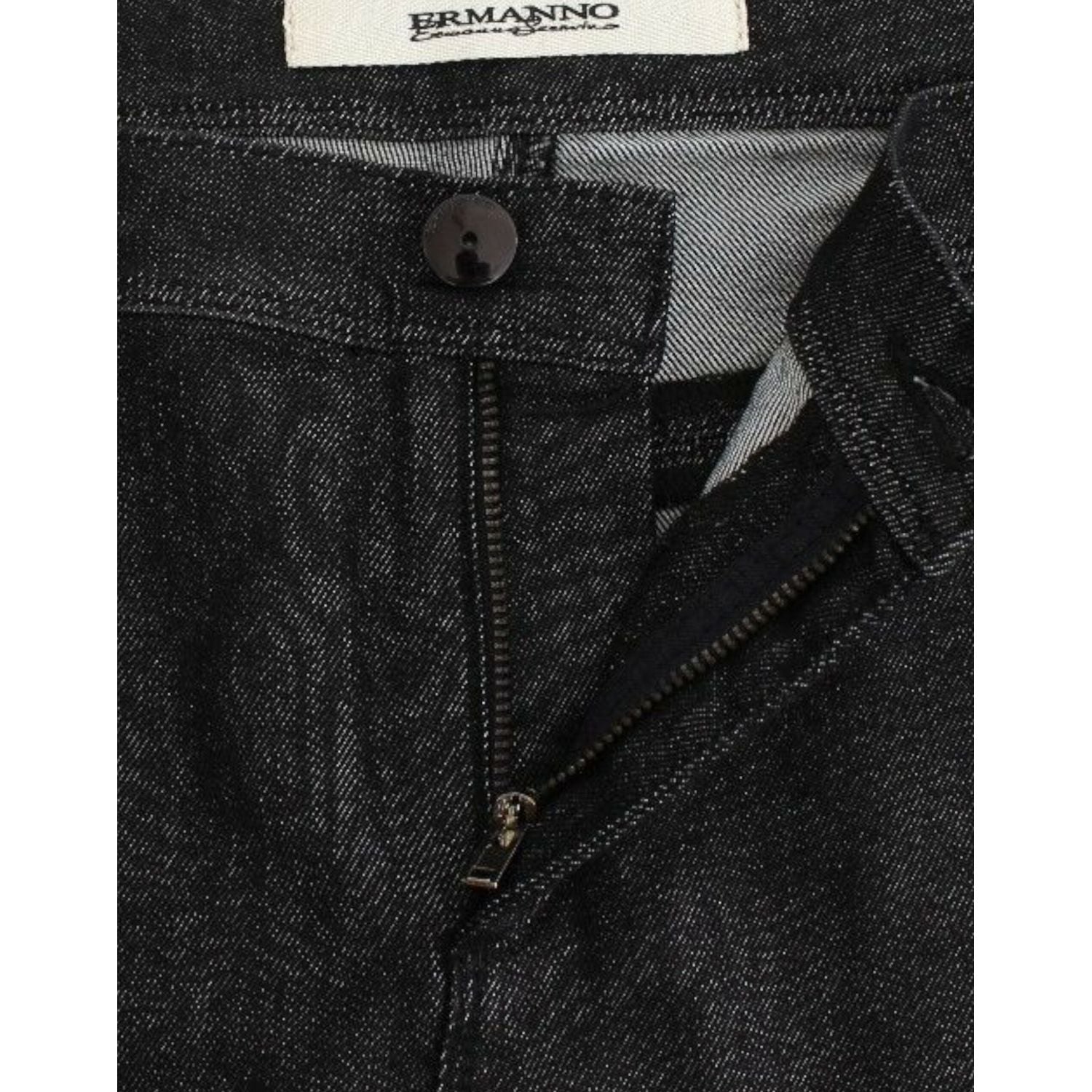 بنطلون جينز Ermanno Scervino Chic Black Skinny - أنيق وذو قصة ضيقة
