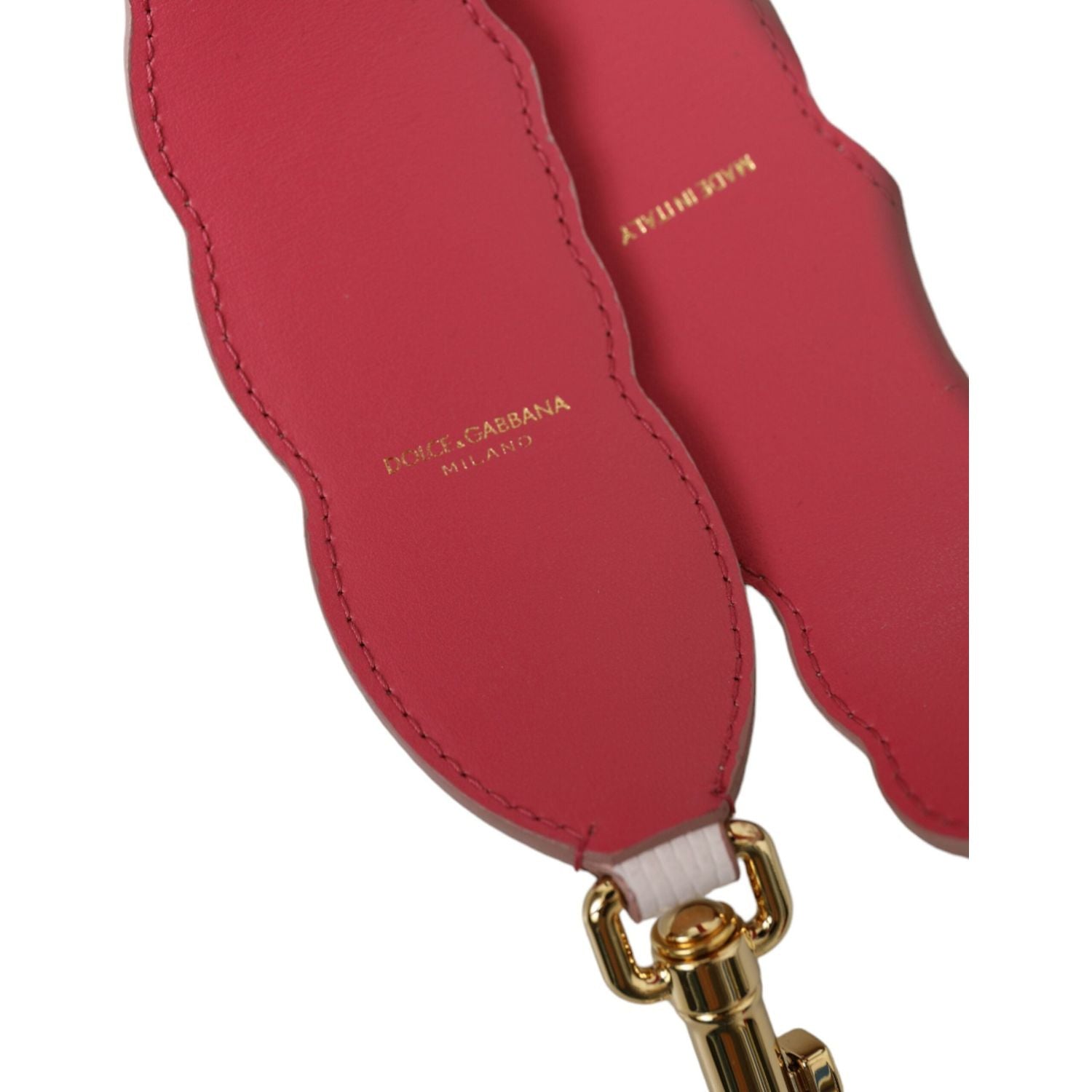 حزام كتف من الجلد باللون الأبيض مزين بالزهور من دولتشي آند غابانا