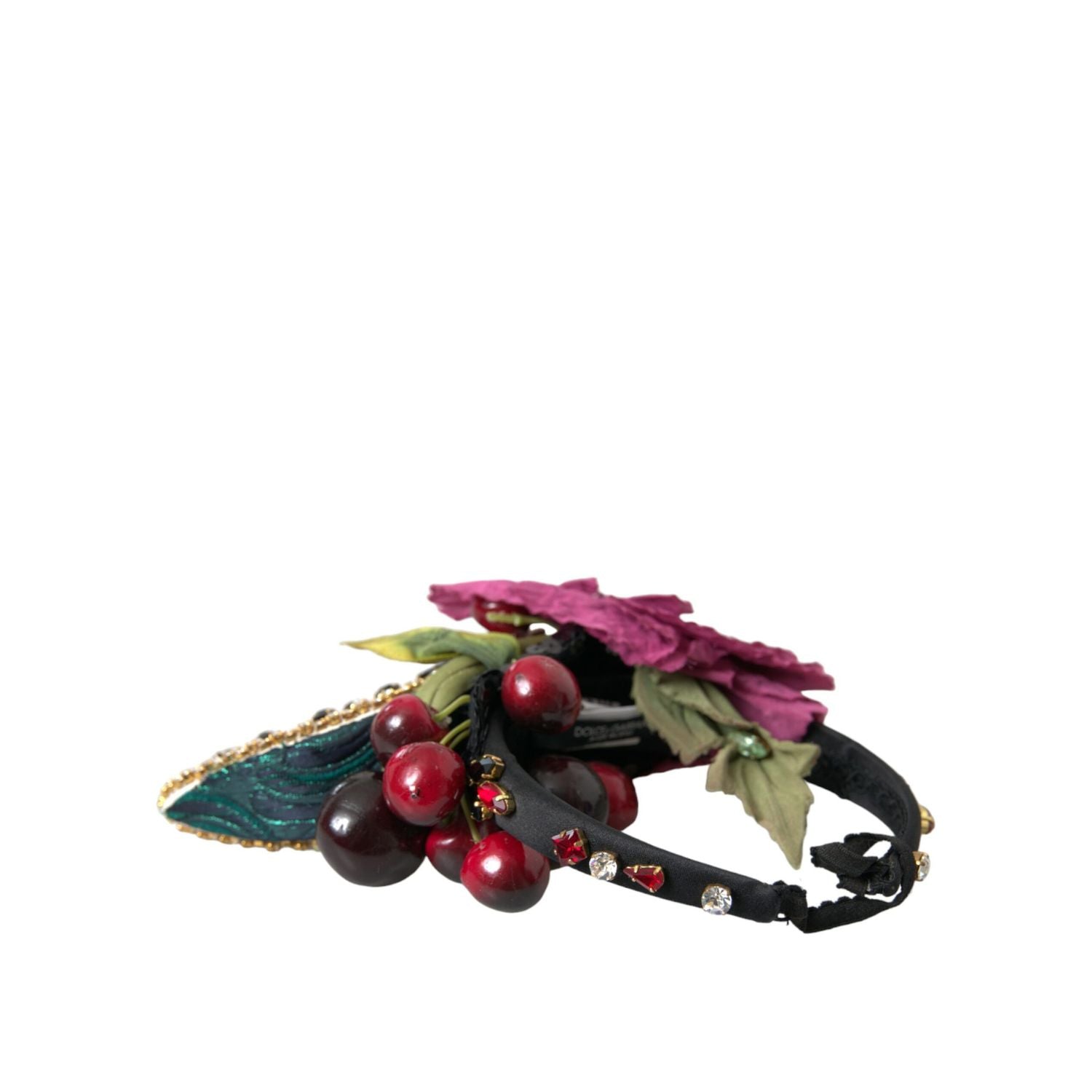 Dolce & Gabbana Red Watermelon Cherry Crystal Hairband Statement Diadem