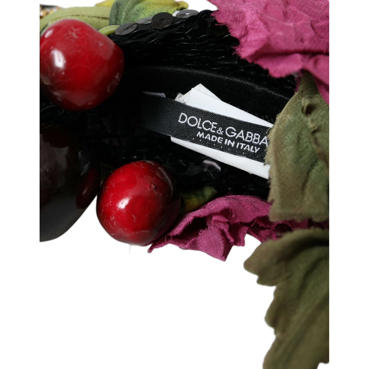 Dolce & Gabbana Red Watermelon Cherry Crystal Hairband Statement Diadem Dolce & Gabbana