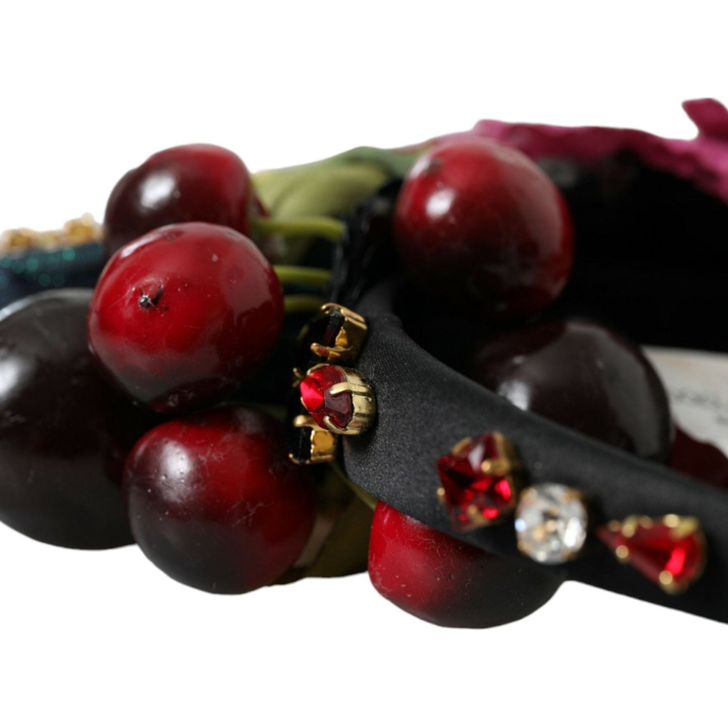 Dolce & Gabbana Red Watermelon Cherry Crystal Hairband Statement Diadem Dolce & Gabbana