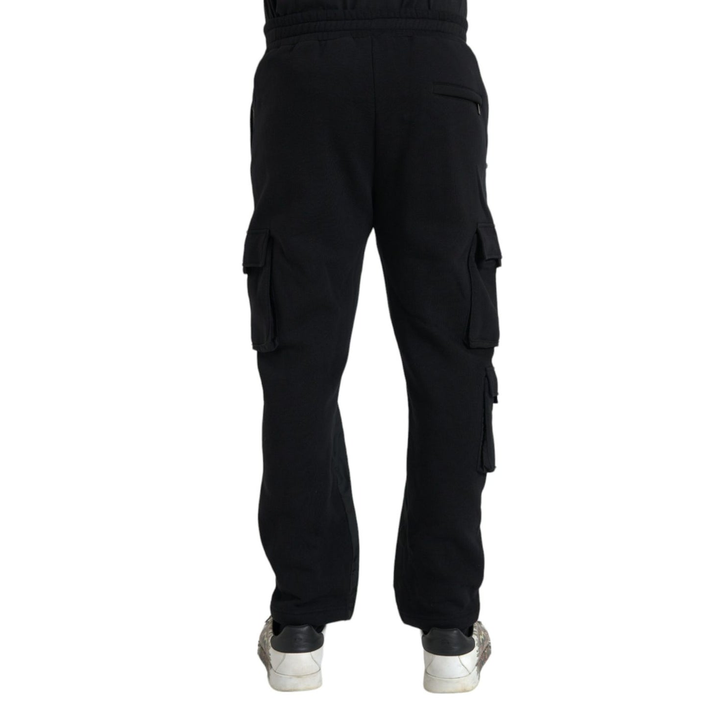 Dolce & Gabbana Black Cotton Blend Skinny Pants