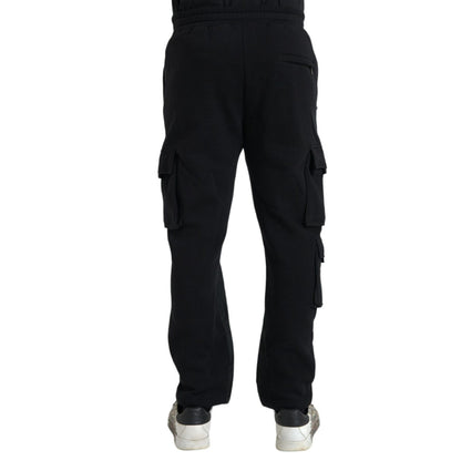 Dolce & Gabbana Black Cotton Blend Skinny Pants