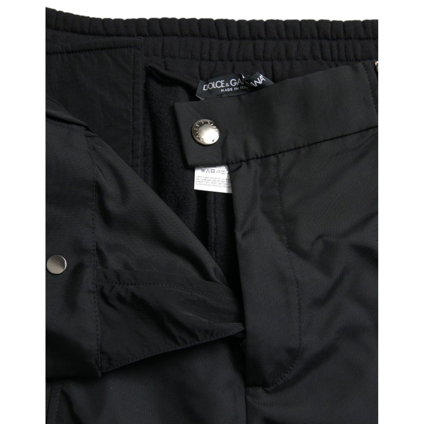 Dolce & Gabbana Black Cotton Blend Skinny Pants