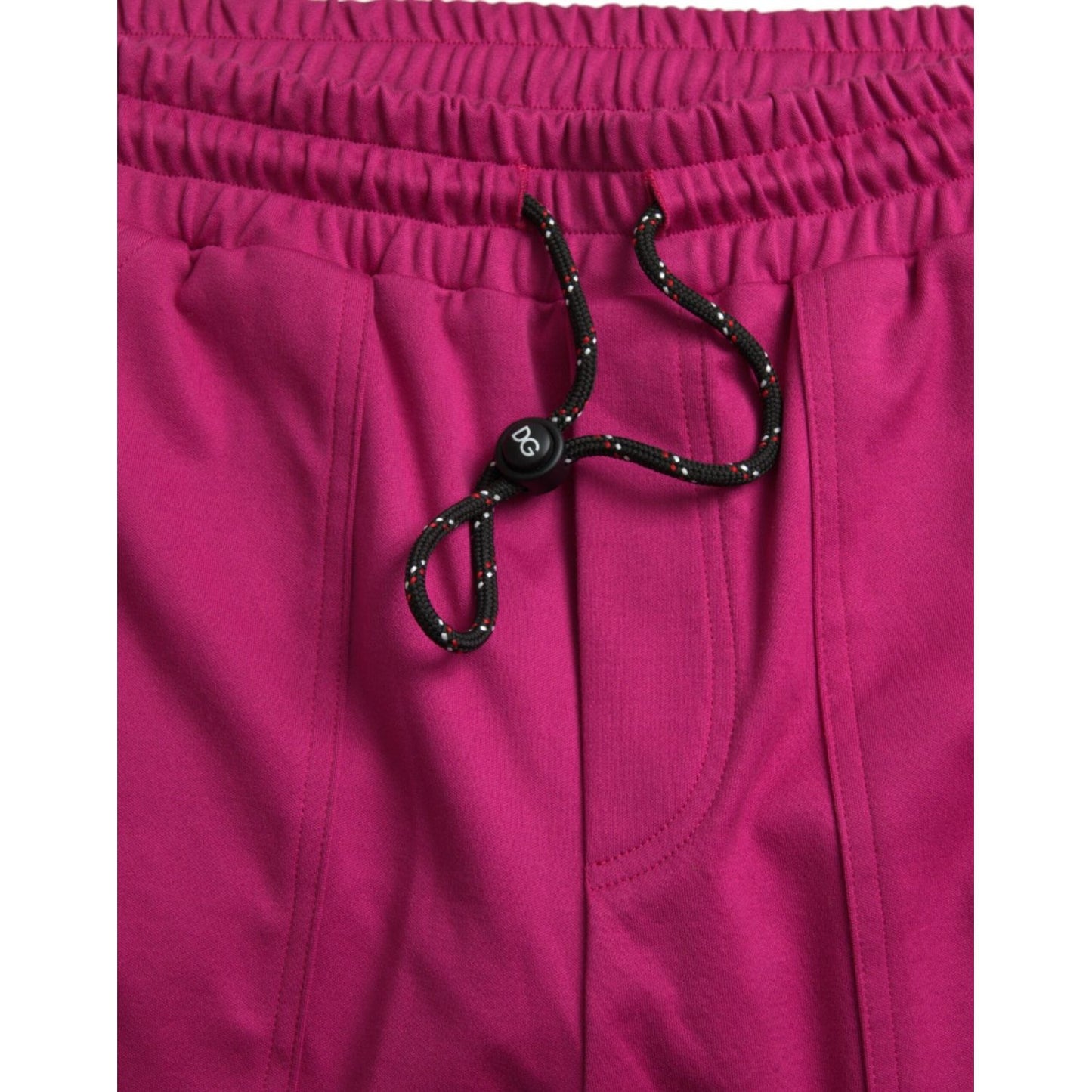 Dolce & Gabbana Pink Logo Cargo Cotton Jogger Sweatpants Pants Dolce & Gabbana