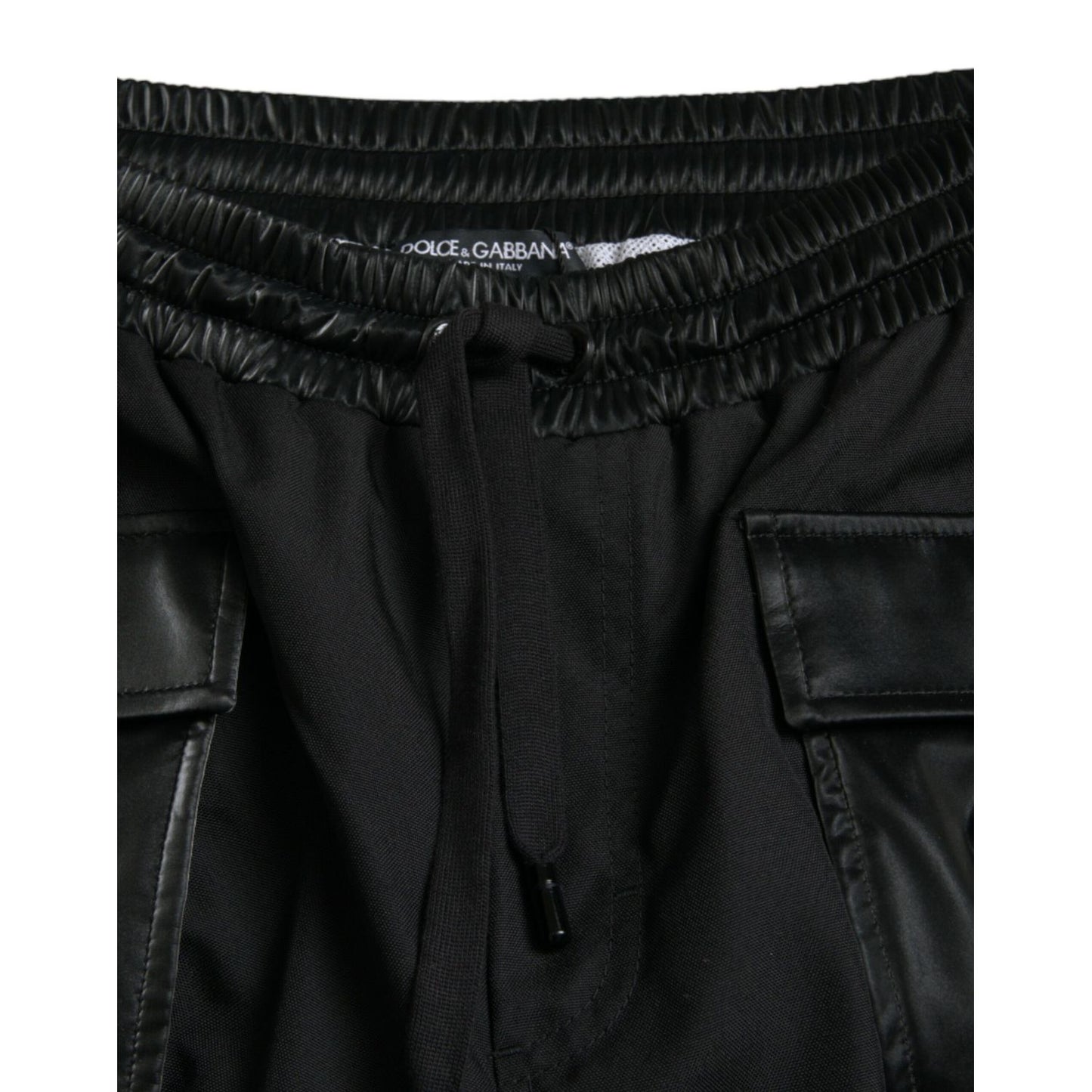 Dolce & Gabbana Black Nylon Cargo Jogger Men Sweatpants Pants