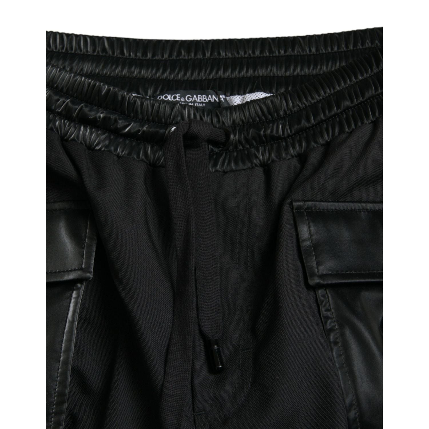 Dolce & Gabbana Black Nylon Cargo Jogger Men Sweatpants Pants
