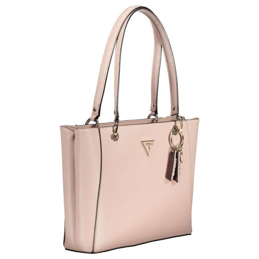 Guess Jeans Pink Polyethylene Handbag Guess Jeans