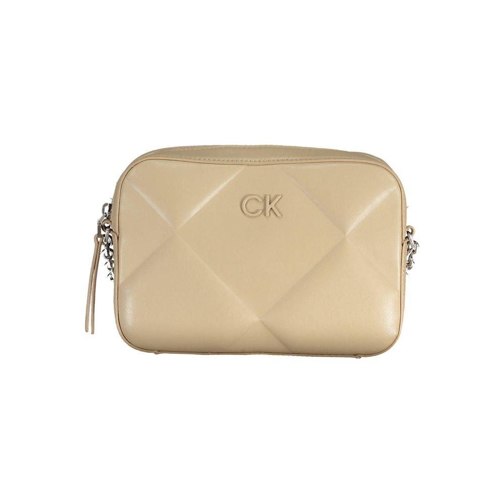 Calvin Klein Beige Polyester Handbag Calvin Klein