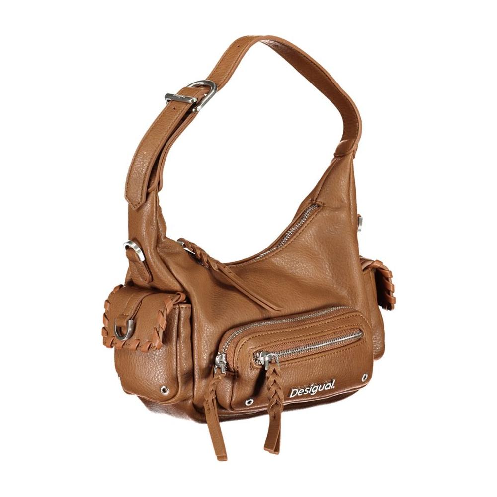 Desigual Brown Polyethylene Handbag Desigual