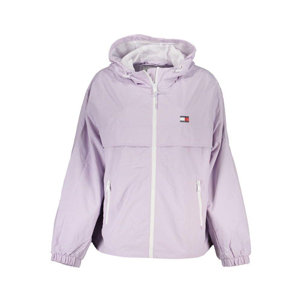 Tommy Hilfiger Purple Polyamide Jackets & Coat Tommy Hilfiger