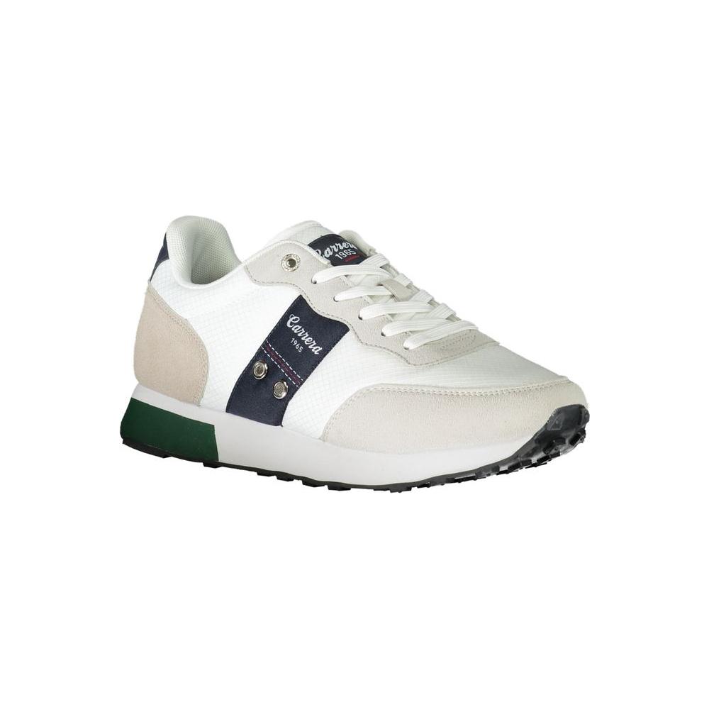 Carrera White Polyester Sneaker