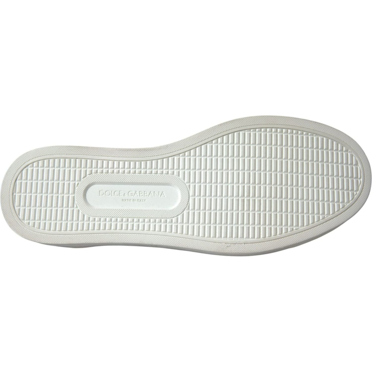 حذاء رياضي من جلد العجل باللون الأزرق من دولتشي آند غابانا بنقشة جلد النمر