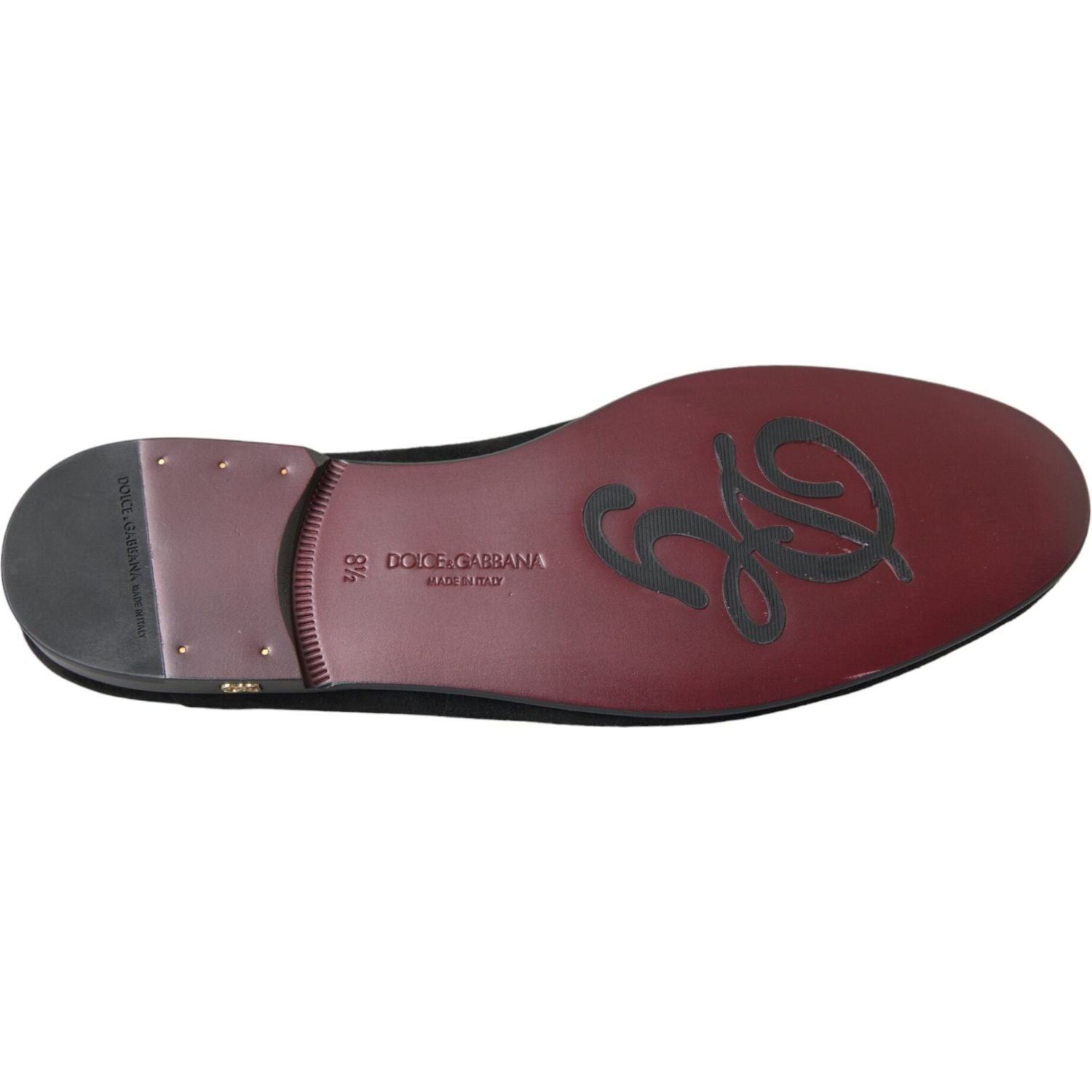 حذاء دولتشي آند غابانا من الجلد المدبوغ باللون الأسود مناسب للارتداء الرسمي