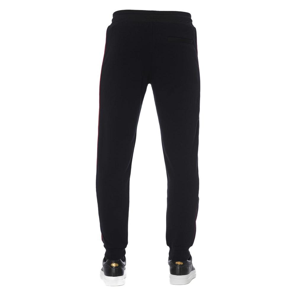 Trussardi Black Cotton Men Sports Pants