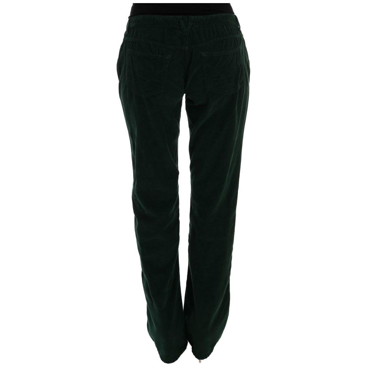Dolce & Gabbana Green Cotton Corduroys Jeans 1728,3% Elastane,67345645728,Clothing,Dolce & Gabbana,Green,Jeans & Pants - Women - Clothing,Jeans Denim - Clothing,Material: 97% Cotton,New with tags,Straight-Leg Jeans - Jeans Denim - Clothing,W24,Women,Women