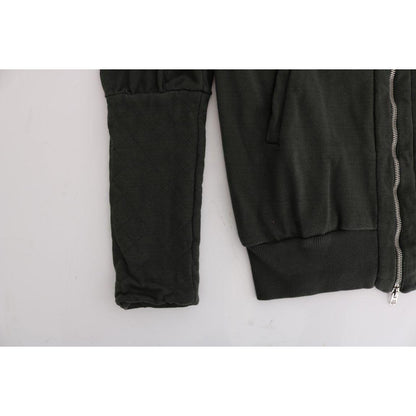 Exte Gray Top Hooded Cotton Zipper Sweater 1728,67345645728,Clothing,Exte,Gray,IT40|S,Material: 100% Cotton,New with tags,Sweaters - Clothing,Sweaters - Women - Clothing,Sweatshirts - Sweaters - Clothing,Women,Women - Clothing