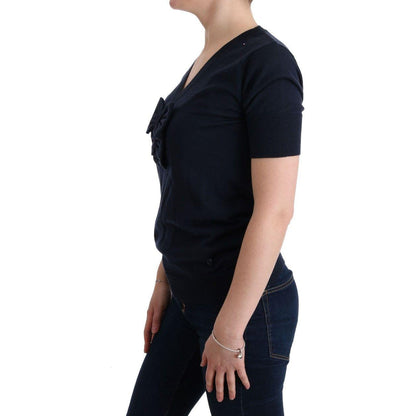 MARGHI LO' Blue 100% Lana Wool Blouse Top 1728,67345645728,Blue,Clothing,IT42|M,IT44|L,MARGHI LO',Material: 100% Lana wool,New with tags,T-Shirts - Clothing,T-Shirts - T-Shirts - Clothing,Tops & T-Shirts - Women - Clothing,Women,Women - Clothing