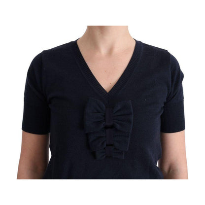 MARGHI LO' Blue 100% Lana Wool Blouse Top 1728,67345645728,Blue,Clothing,IT42|M,IT44|L,MARGHI LO',Material: 100% Lana wool,New with tags,T-Shirts - Clothing,T-Shirts - T-Shirts - Clothing,Tops & T-Shirts - Women - Clothing,Women,Women - Clothing