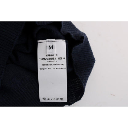 MARGHI LO' Blue 100% Lana Wool Blouse Top 1728,67345645728,Blue,Clothing,IT42|M,IT44|L,MARGHI LO',Material: 100% Lana wool,New with tags,T-Shirts - Clothing,T-Shirts - T-Shirts - Clothing,Tops & T-Shirts - Women - Clothing,Women,Women - Clothing