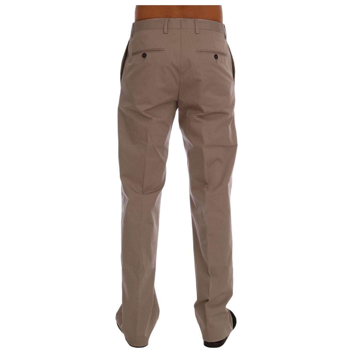 Dolce & Gabbana Chic Beige Chinos Casual Pants Jeans & Pants Dolce & Gabbana