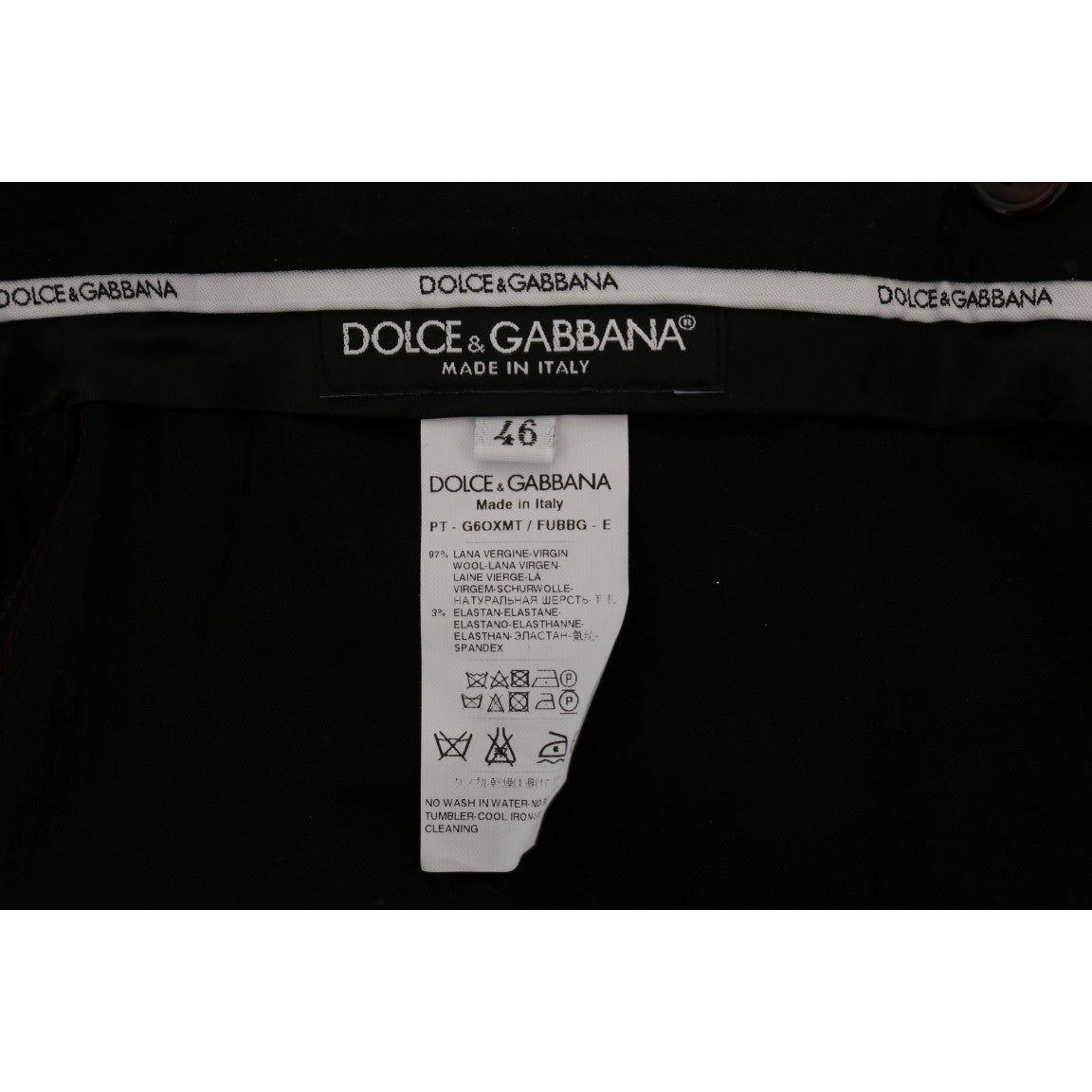 Dolce & Gabbana Purple Wool Stretch Formal Pants 1728,3% Elastan,67345645728,Casual Pants - Pants - Clothing,Clothing,Dolce & Gabbana,IT44 | XS,Jeans & Pants - Men - Clothing,Material: 97% Wool,Men,Men - Clothing,New with tags,Pants - Clothing,Purple