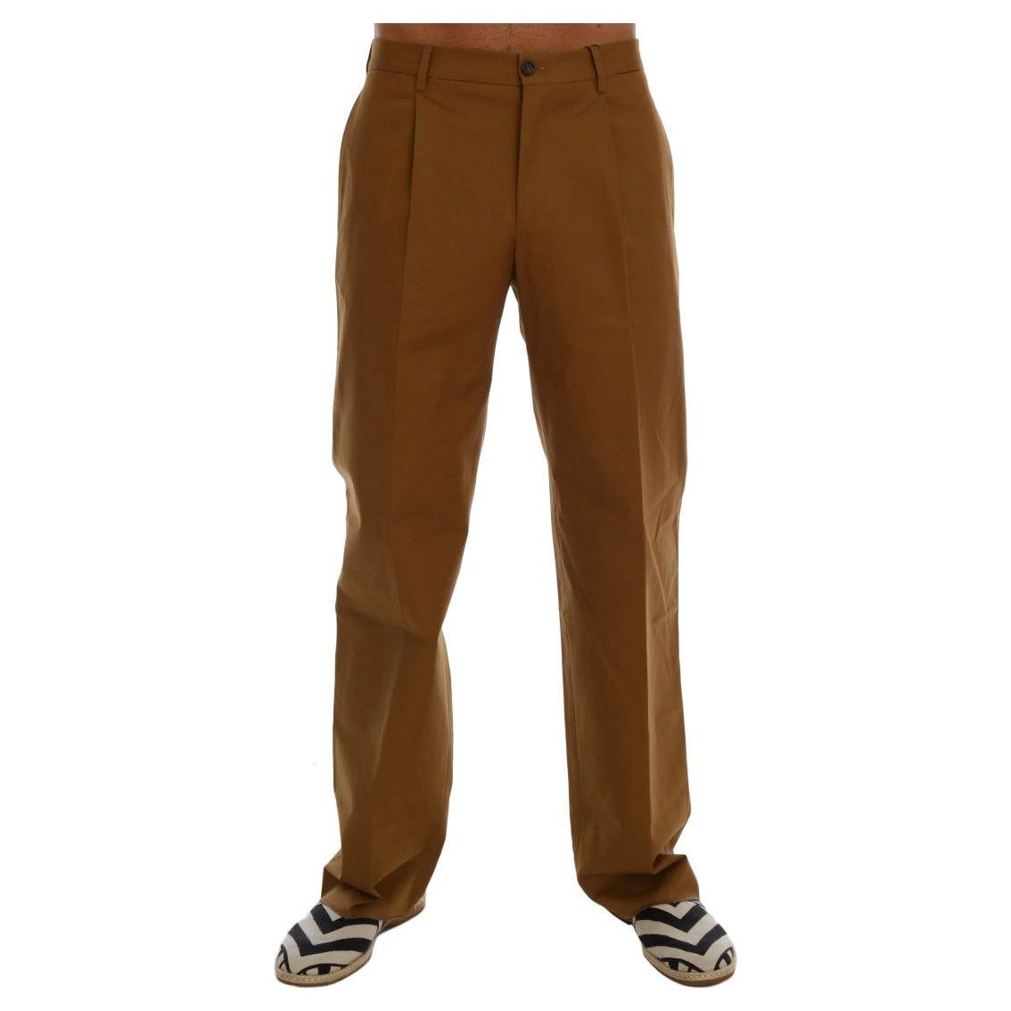 Dolce & Gabbana Brown Stretch Cotton Pants 1728,3% Elastan,67345645728,Brown,Casual Pants - Pants - Clothing,Clothing,Dolce & Gabbana,IT44 | XS,IT48 | M,Jeans & Pants - Men - Clothing,Material: 97% Cotton,Men,Men - Clothing,New with tags,Pants - Clothing
