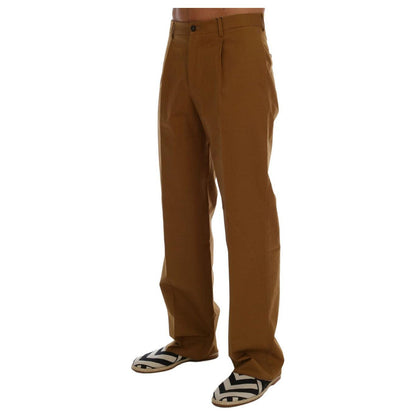 Dolce & Gabbana Brown Stretch Cotton Pants 1728,3% Elastan,67345645728,Brown,Casual Pants - Pants - Clothing,Clothing,Dolce & Gabbana,IT44 | XS,IT48 | M,Jeans & Pants - Men - Clothing,Material: 97% Cotton,Men,Men - Clothing,New with tags,Pants - Clothing
