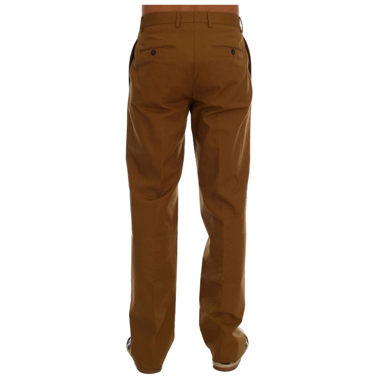 Dolce & Gabbana Brown Stretch Cotton Pants 1728,3% Elastan,67345645728,Brown,Casual Pants - Pants - Clothing,Clothing,Dolce & Gabbana,IT44 | XS,IT48 | M,Jeans & Pants - Men - Clothing,Material: 97% Cotton,Men,Men - Clothing,New with tags,Pants - Clothing
