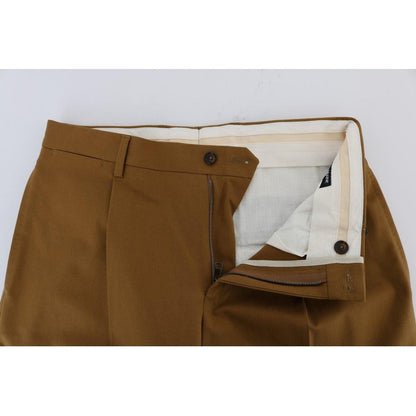 Dolce & Gabbana Brown Stretch Cotton Pants 1728,3% Elastan,67345645728,Brown,Casual Pants - Pants - Clothing,Clothing,Dolce & Gabbana,IT44 | XS,IT48 | M,Jeans & Pants - Men - Clothing,Material: 97% Cotton,Men,Men - Clothing,New with tags,Pants - Clothing