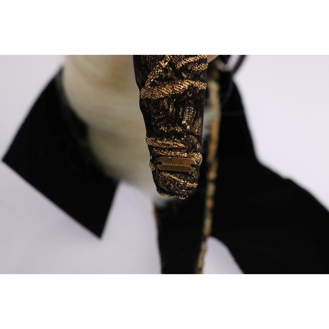 Dolce & Gabbana Black Crystal White Diadem Headband