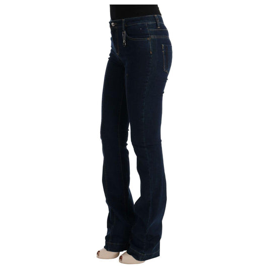 Costume National Chic Flared Cotton Jeans in Blue Jeans & Pants Costume National