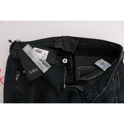 Costume National Gray Cotton Superslim Denim Jeans 1728,2% Elastane,67345645728,Clothing,Costume National,Gray,Jeans & Pants - Women - Clothing,Jeans Denim - Clothing,Material: 98% Cotton,New with tags,Slim Fit Jeans - Jeans Denim - Clothing,W26,W27,W28,W