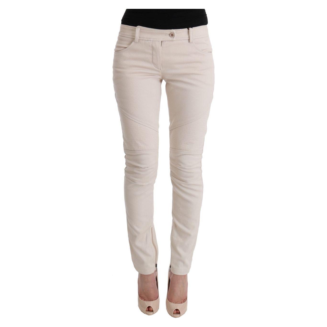 Ermanno Scervino White Slim Fit Casual Jeans 1728,67345645728,Clothing,Ermanno Scervino,IT40|S,IT44|L,Jeans & Pants - Women - Clothing,Jeans Denim - Clothing,Material: 100% Cotton,New with tags,Slim Fit Jeans - Jeans Denim - Clothing,White,Women,Women - C