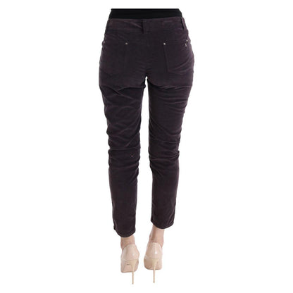 Ermanno Scervino Brown Cotton Cropped Casual Pants 1728,67345645728,Brown,Casual Pants - Pants - Clothing,Clothing,Ermanno Scervino,IT40|S,IT42|M,IT46|XL,Jeans & Pants - Women - Clothing,Material: 100% Cotton,New with tags,Pants - Clothing,Women,Women - C